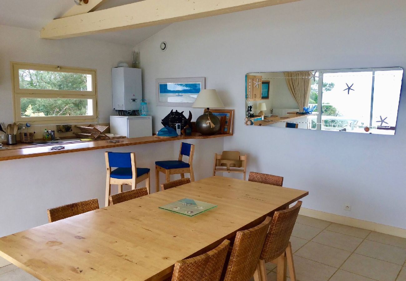 Appartement à Lège-Cap-Ferret - appartement Les pieds dans l'eau avec vue bassin panoramique au Canon