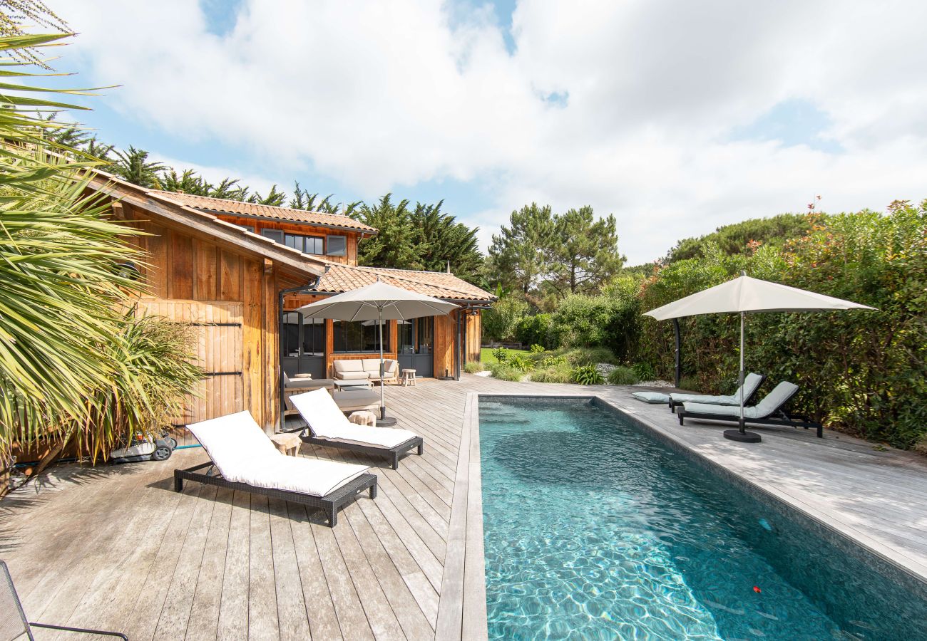 Villa à Lège-Cap-Ferret - Villa Palombes au Cap Ferret villa de charme avec piscine chauffée