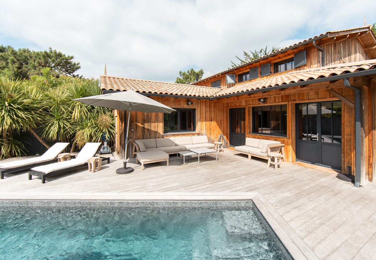 Villa à Lège-Cap-Ferret - Villa Palombes au Cap Ferret villa de charme avec piscine chauffée