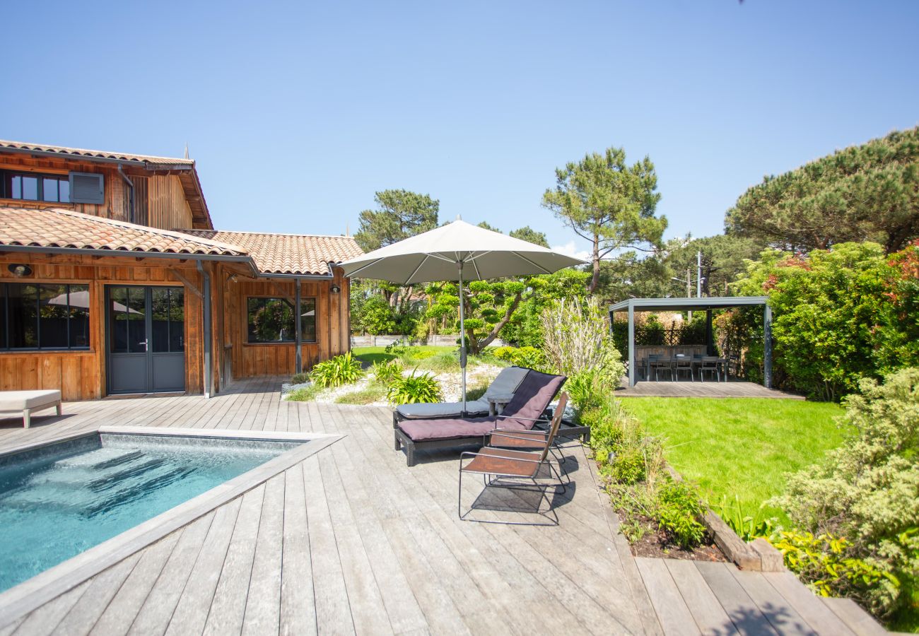 Villa à Lège-Cap-Ferret - Villa Palombes au Cap Ferret villa de charme avec piscine chauffée