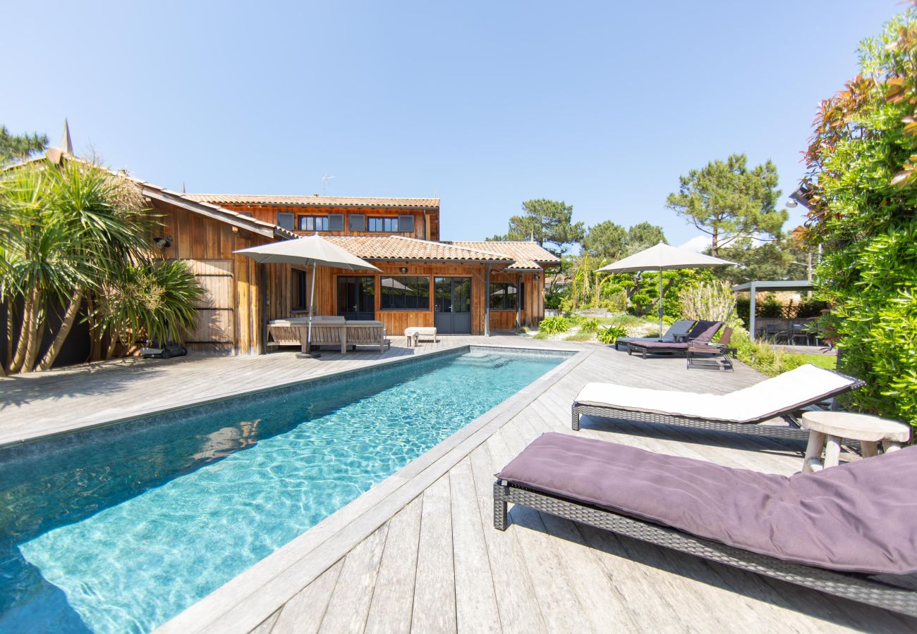 Villa à Lège-Cap-Ferret - Villa Palombes au Cap Ferret villa de charme avec piscine chauffée