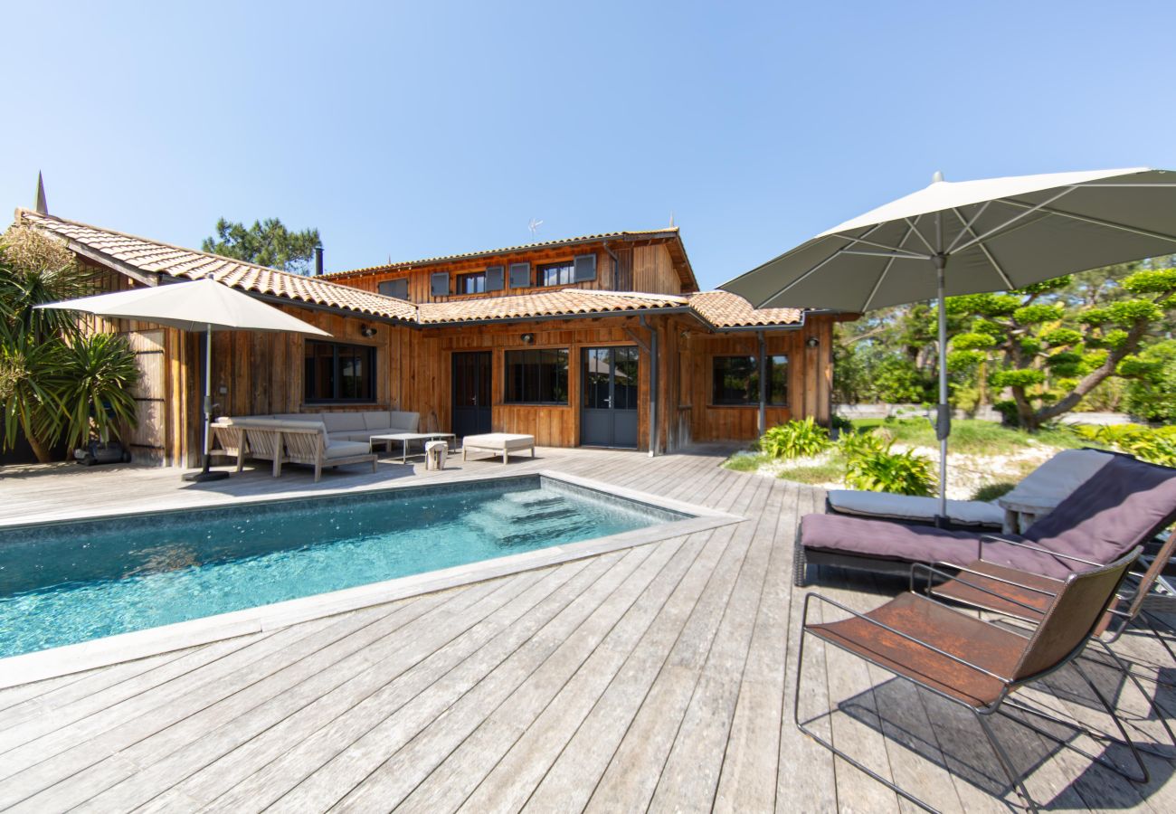 Villa à Lège-Cap-Ferret - Villa Palombes au Cap Ferret villa de charme avec piscine chauffée
